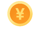 金融保险金币手绘扁平风动态贴纸