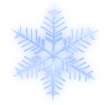 圣诞节雪花霓虹灯动态贴纸