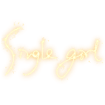 圣诞节single girl霓虹灯文字动态贴纸