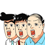 表情包多人惊讶创意动态贴纸
