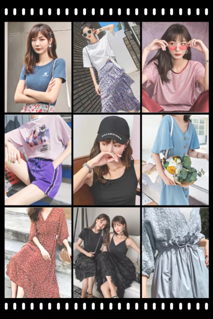 鞋服/女装拼图款/微淘/轮播主图预览效果