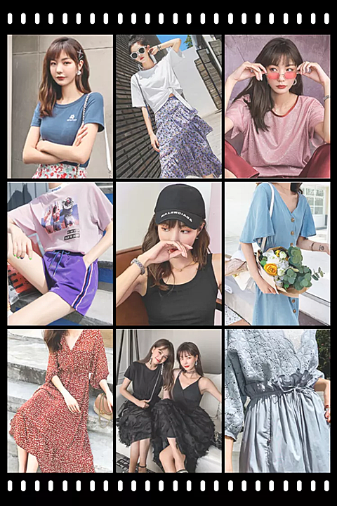 鞋服/女装拼图款/微淘/轮播主图