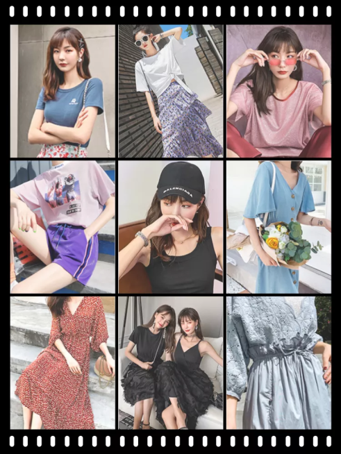 鞋服/女装拼图款/微淘/轮播主图预览效果