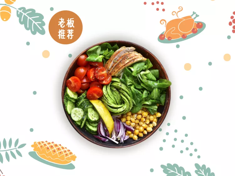 餐饮促销简约手绘美团主图预览效果