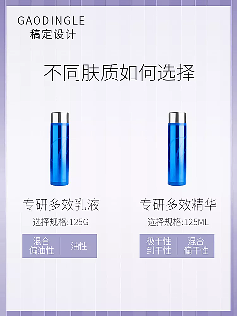 美妆个护精华乳液简约套系轮播主图3