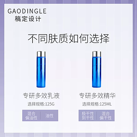 美妆个护精华乳液简约套系轮播主图3