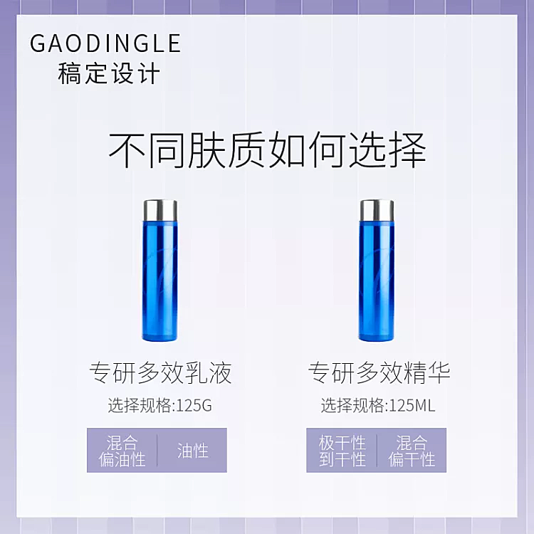 美妆个护精华乳液简约套系轮播主图3