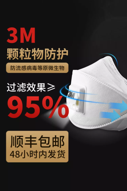 疫情防疫医疗用品口罩直通车主图预览效果