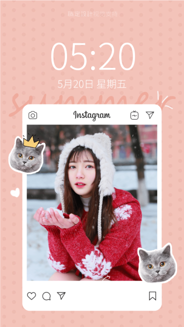 潮流风晒复古贴图手机海报预览效果