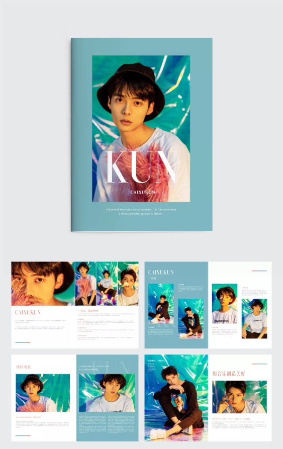 粉丝应援画册明星pb写真集简约风
