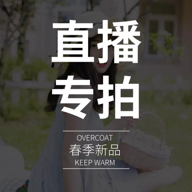 鞋服女装直播专拍链接主图预览效果