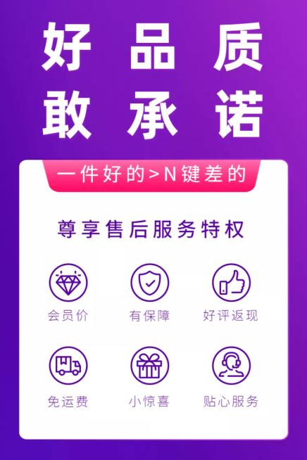 售后服务特权说明主图预览效果