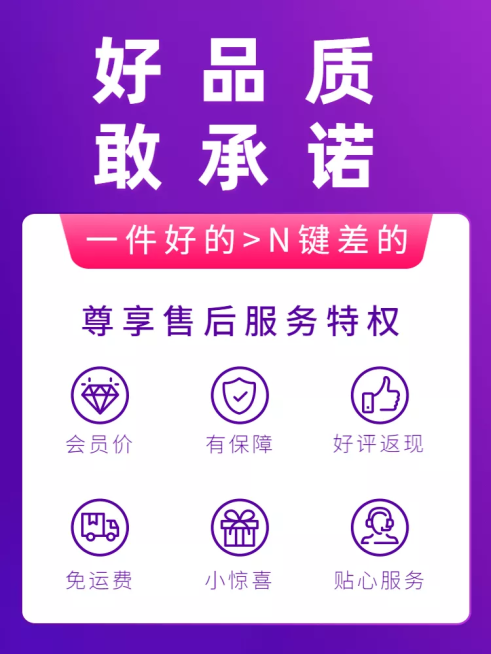 售后服务特权说明主图预览效果