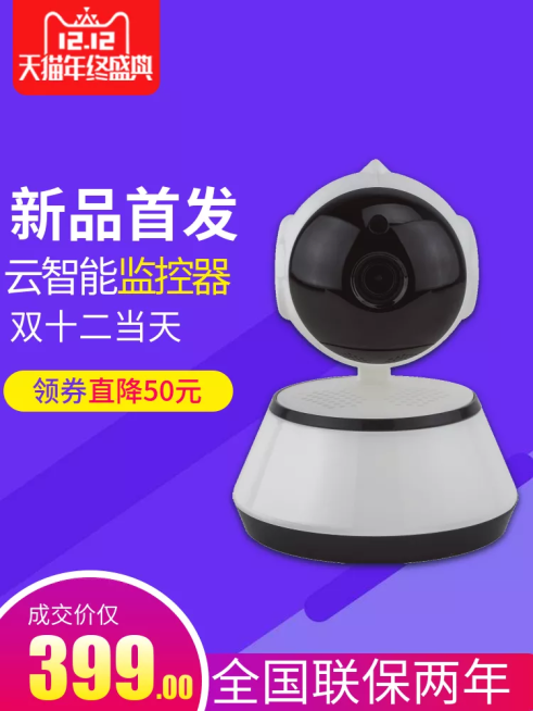 双十二/数码电子/监控器/直通车主图预览效果