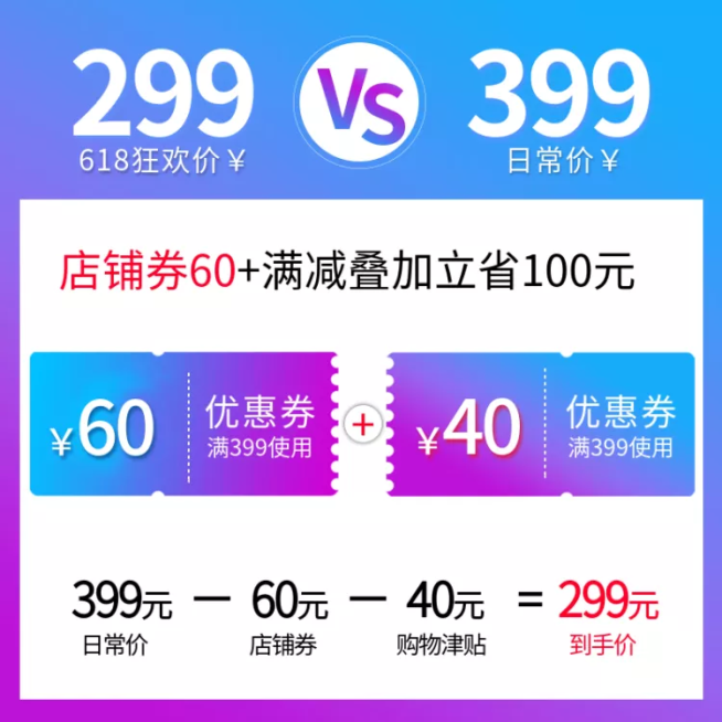 618/简约/通用优惠券/折扣价/活动主图预览效果