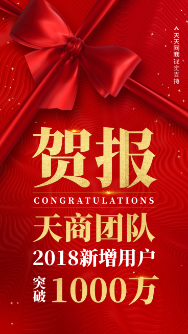 喜庆中国风代理团队贺报预览效果