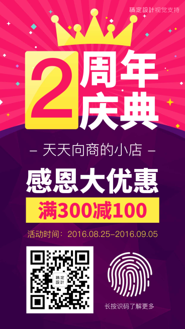 奢华皇冠周年庆典感恩回馈促销预览效果