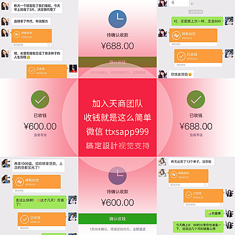 九宫格花式晒单拼图方形海报