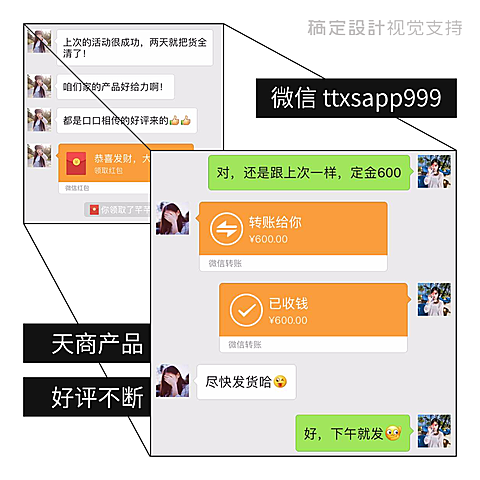 二宫格简约方形海报
