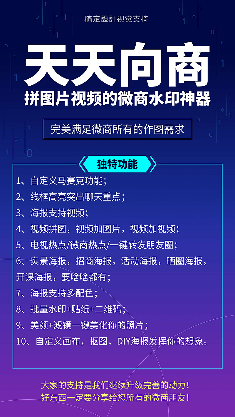 满足微商做图需求海报