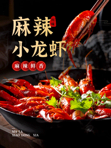 小龙虾产品介绍中国风竖版视频